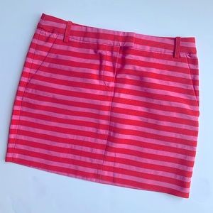 JCREW mini skirt in PINK and RED stripes, size 4